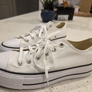 Brand NEW Stylish Platform White Converse Sneakers